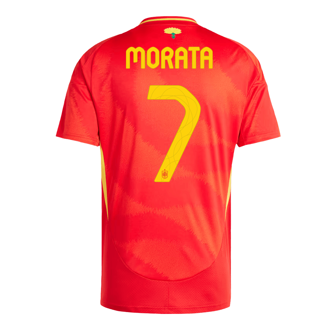 Spain Jersey Custom MORATA #7 Soccer Jersey Home - bestsoccerstore