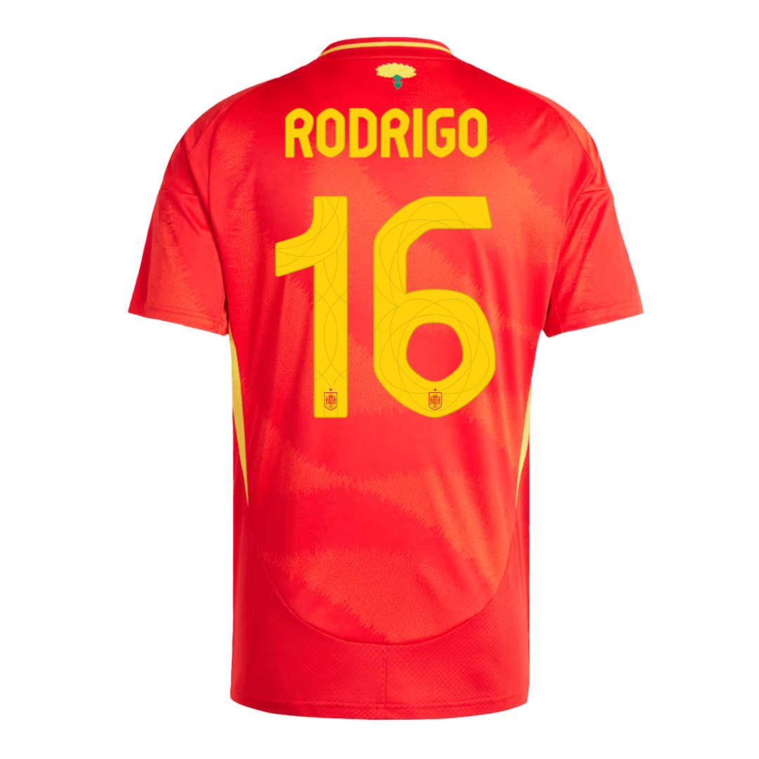 Spain Jersey Custom RODRIGO #16 Soccer Jersey Home - bestsoccerstore