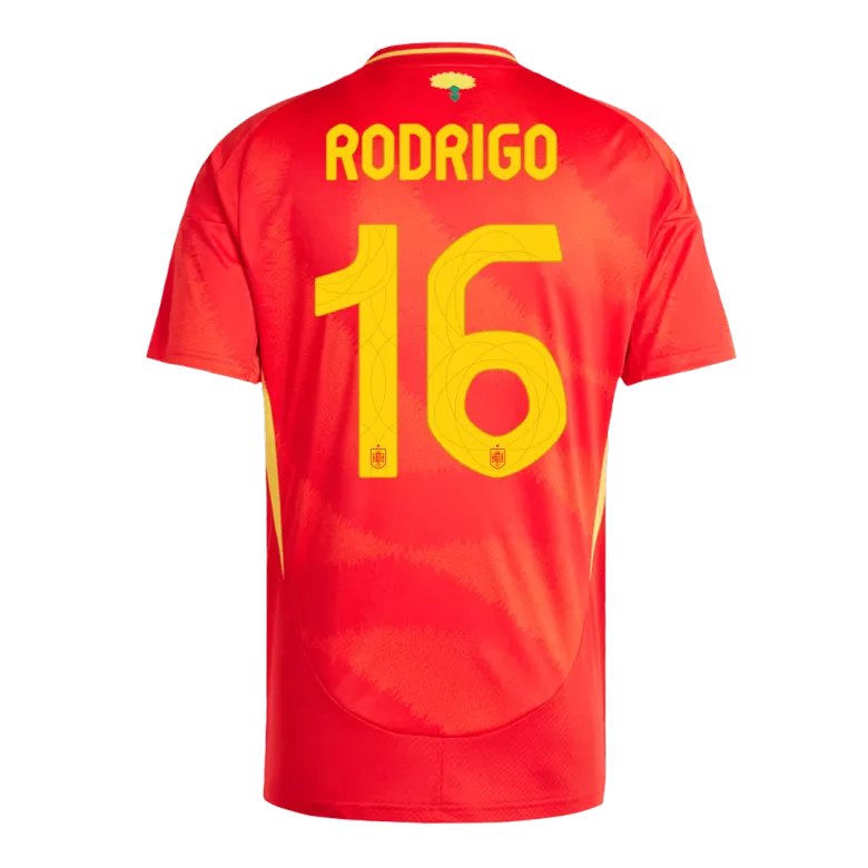 RODRIGO #16 Spain Soccer Jersey Home Custom Shirt 2024 - bestsoccerstore