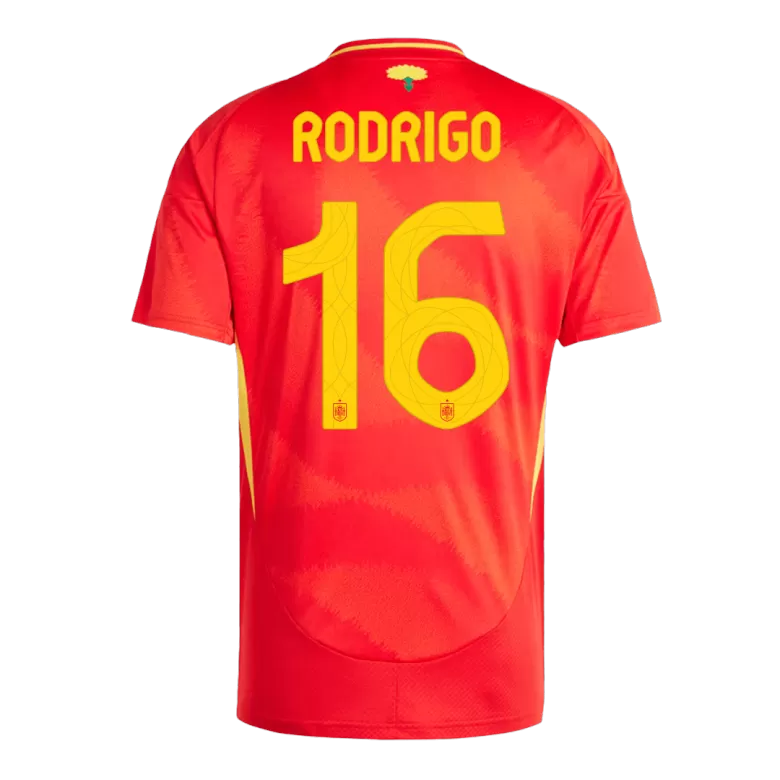 RODRIGO #16 Spain Soccer Jersey Home Custom Shirt 2024 - bestsoccerstore