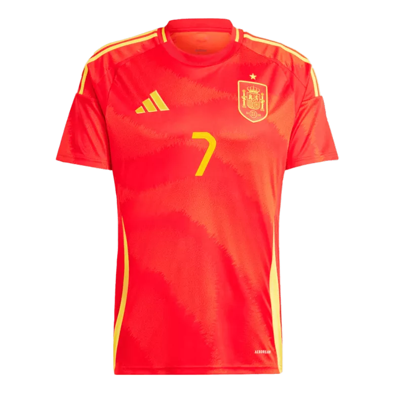 MORATA #7 Spain Soccer Jersey Home Custom Shirt 2024 - bestsoccerstore