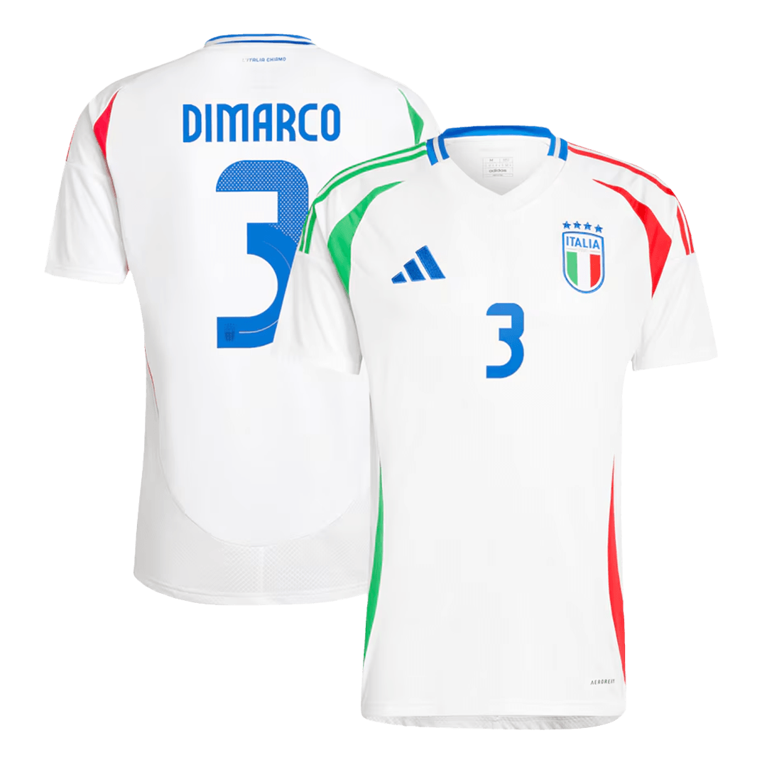 DIMARCO #3 Italy Soccer Jersey Away Custom Shirt - bestsoccerstore