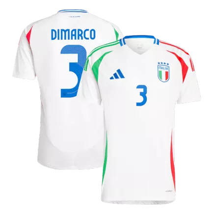 DIMARCO #3 Italy Soccer Jersey Away Custom Shirt 2024 - bestsoccerstore