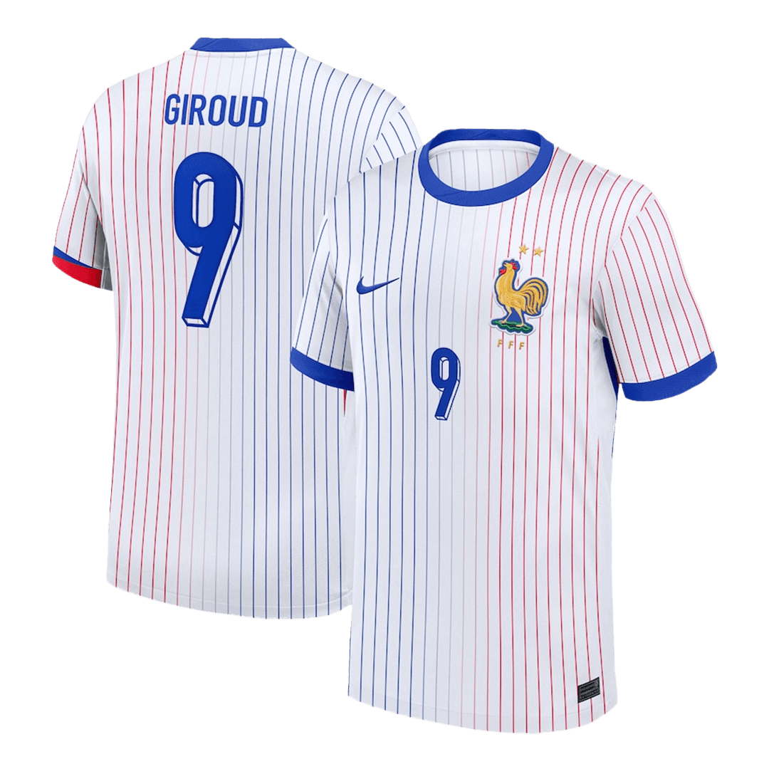 GIROUD #9 France Soccer Jersey Away Custom Shirt - bestsoccerstore
