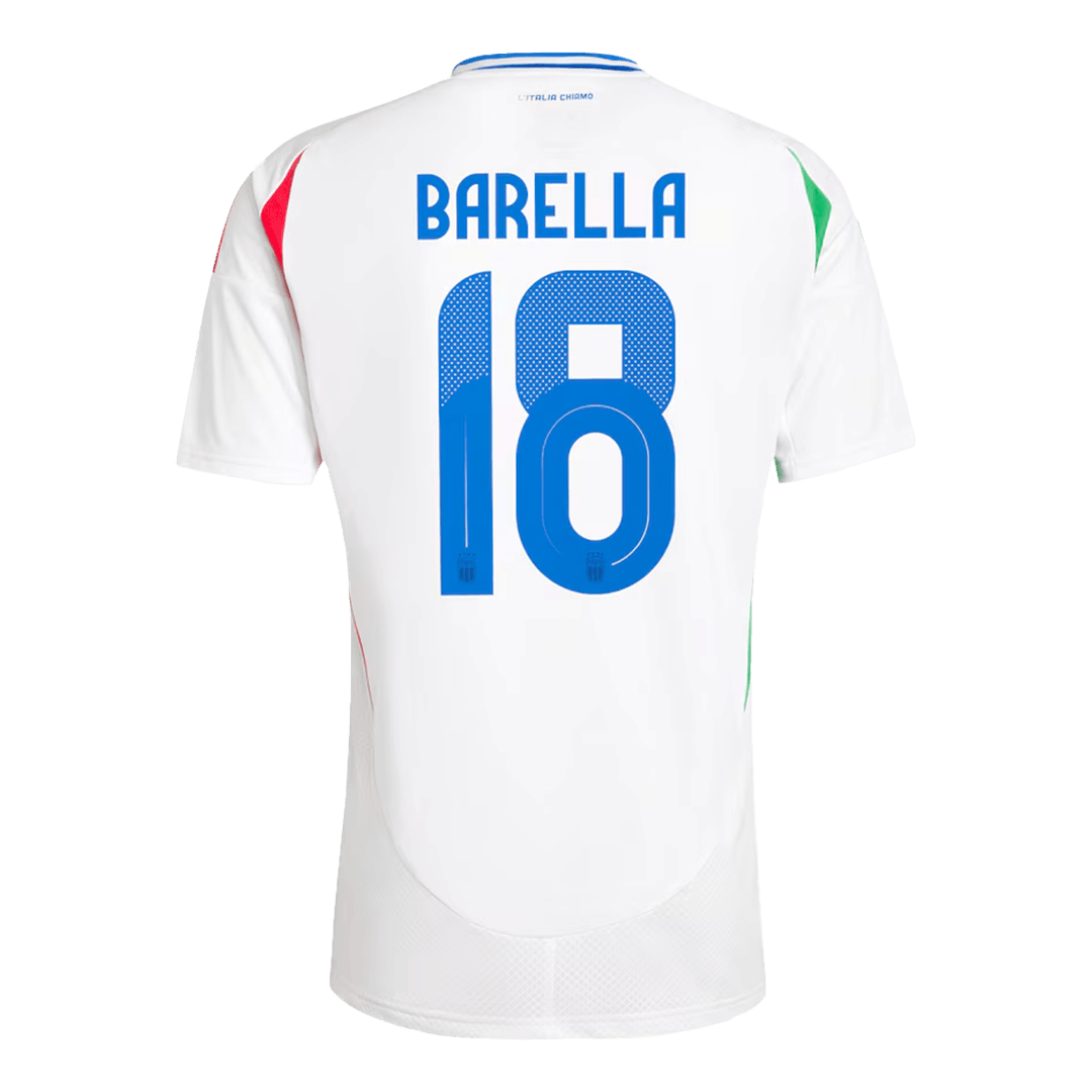 BARELLA #18 Italy Soccer Jersey Away Custom Shirt