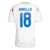 BARELLA #18 Italy Soccer Jersey Away Custom Shirt 2024 - bestsoccerstore