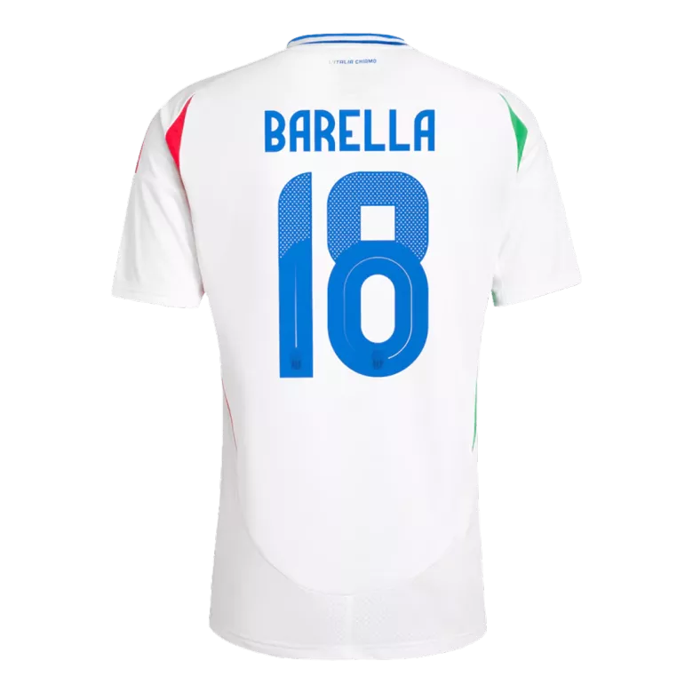 BARELLA #18 Italy Soccer Jersey Away Custom Shirt 2024 - bestsoccerstore
