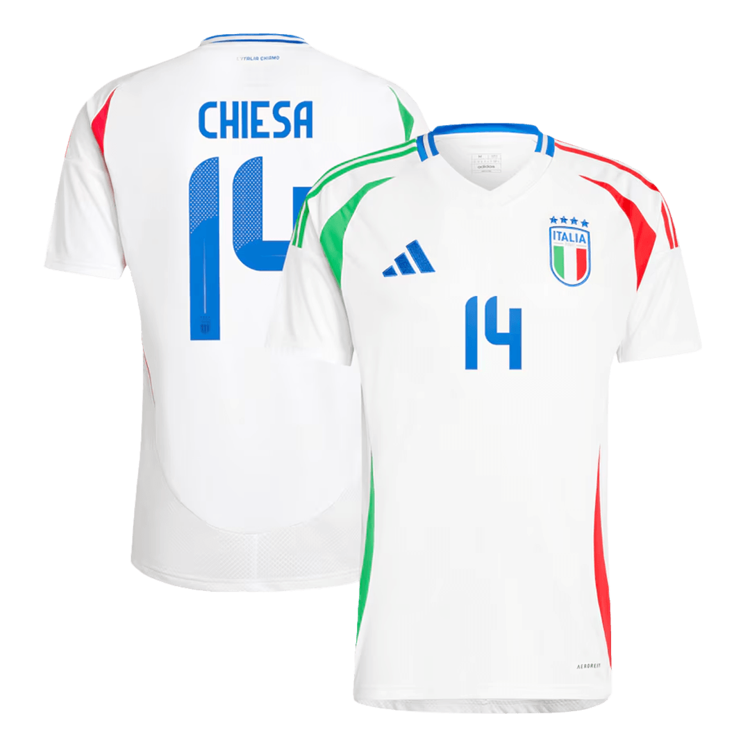CHIESA #14 Italy Soccer Jersey Away Custom Shirt - bestsoccerstore
