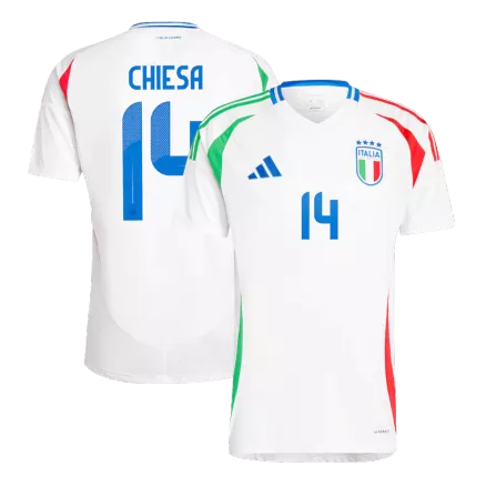 CHIESA #14 Italy Soccer Jersey Away Custom Shirt 2024 - bestsoccerstore