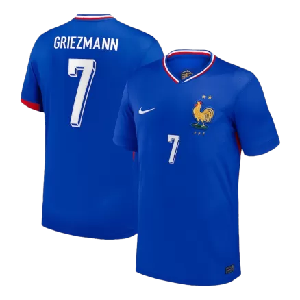 GRIEZMANN #7 France Soccer Jersey Home Custom Shirt 2024 - bestsoccerstore