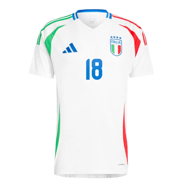 BARELLA #18 Italy Soccer Jersey Away Custom Shirt 2024 - bestsoccerstore