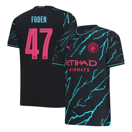 FODEN #47 Manchester City Soccer Jersey Third Away Custom Shirt 2023/24 - bestsoccerstore