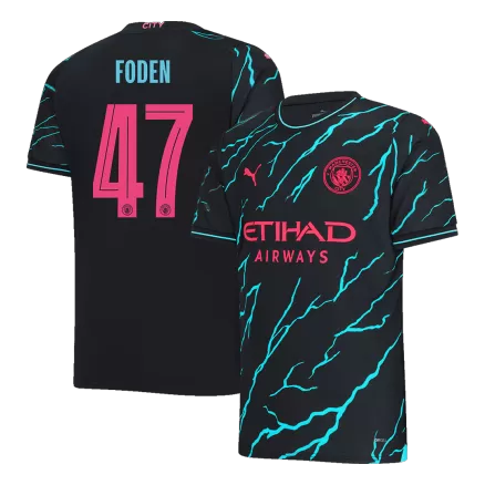 FODEN #47 Manchester City Soccer Jersey Third Away Custom Shirt 2023/24 - bestsoccerstore