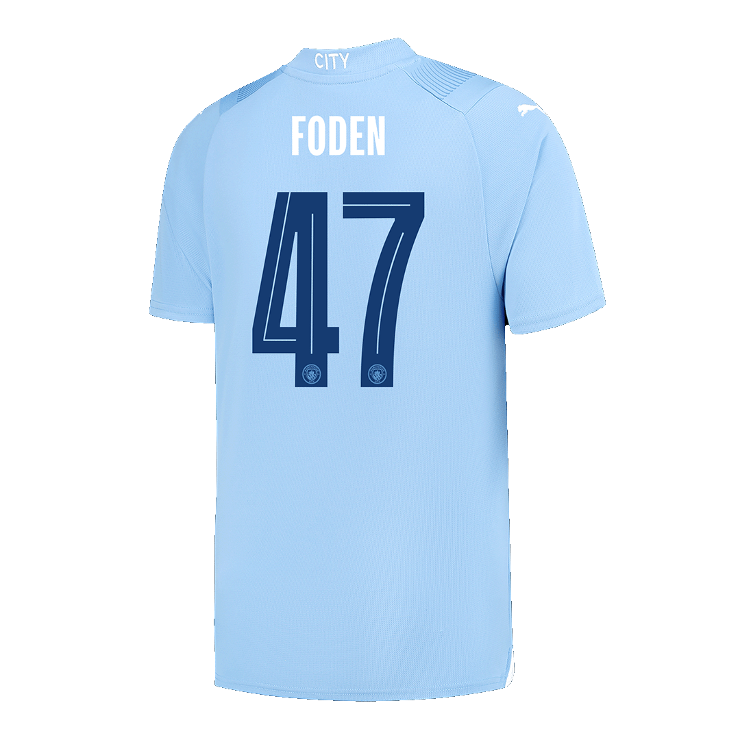 FODEN #47 Manchester City Home Soccer Jersey 2023/24 -UCL