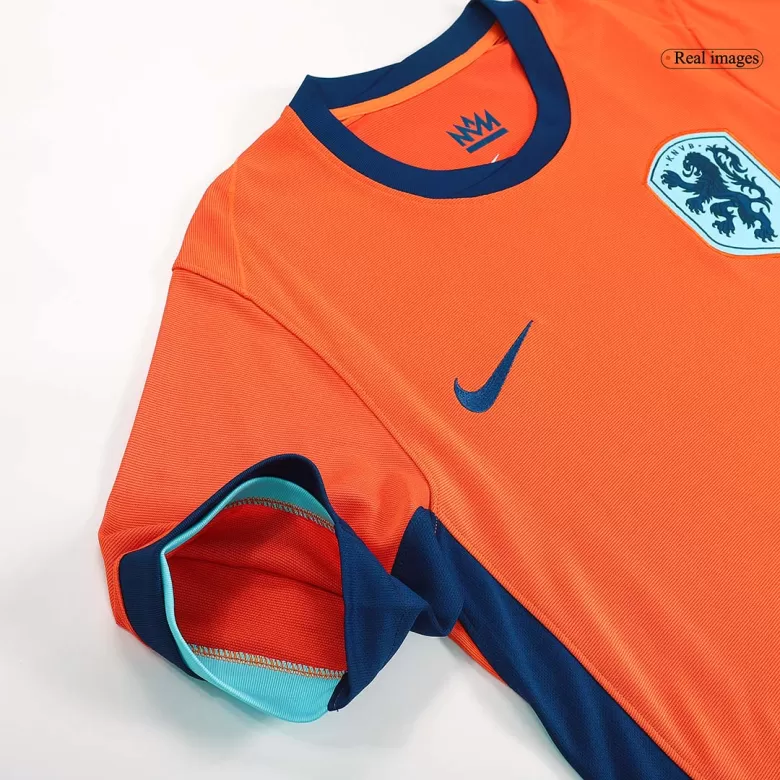 Netherlands Soccer Jersey Home Custom Shirt 2024 - bestsoccerstore