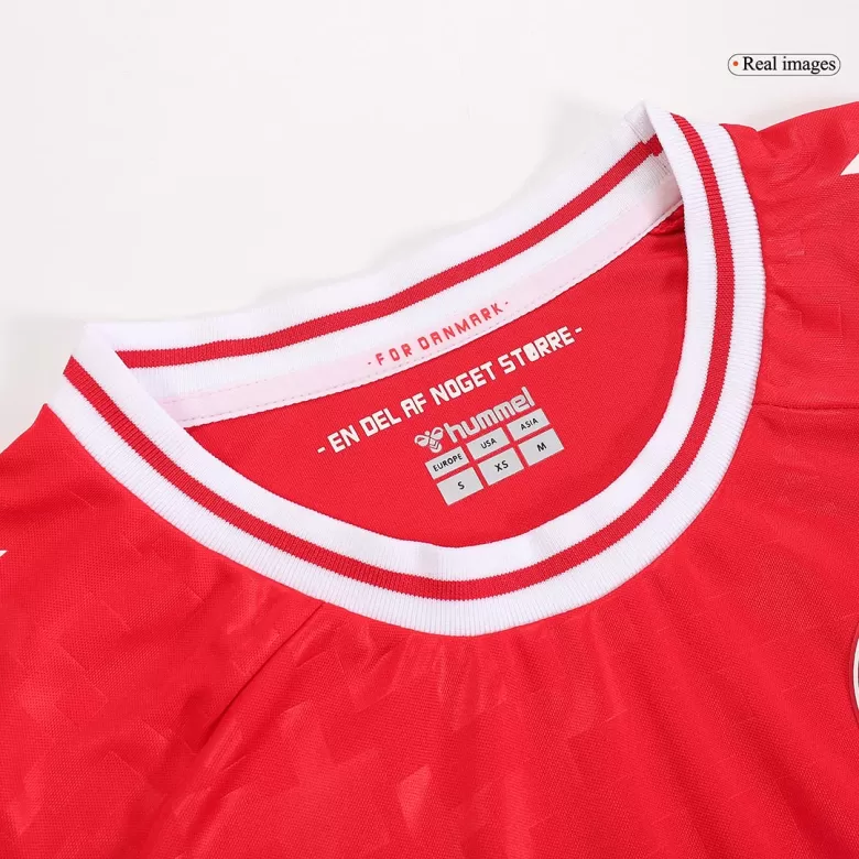 Denmark Soccer Jersey Home Custom Shirt 2024 - bestsoccerstore