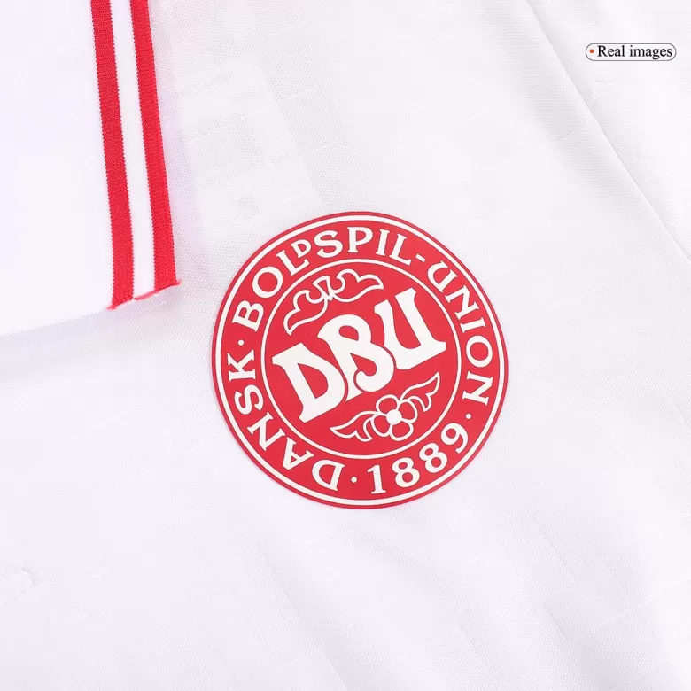 Denmark Soccer Jersey Away Custom Shirt 2024 - bestsoccerstore