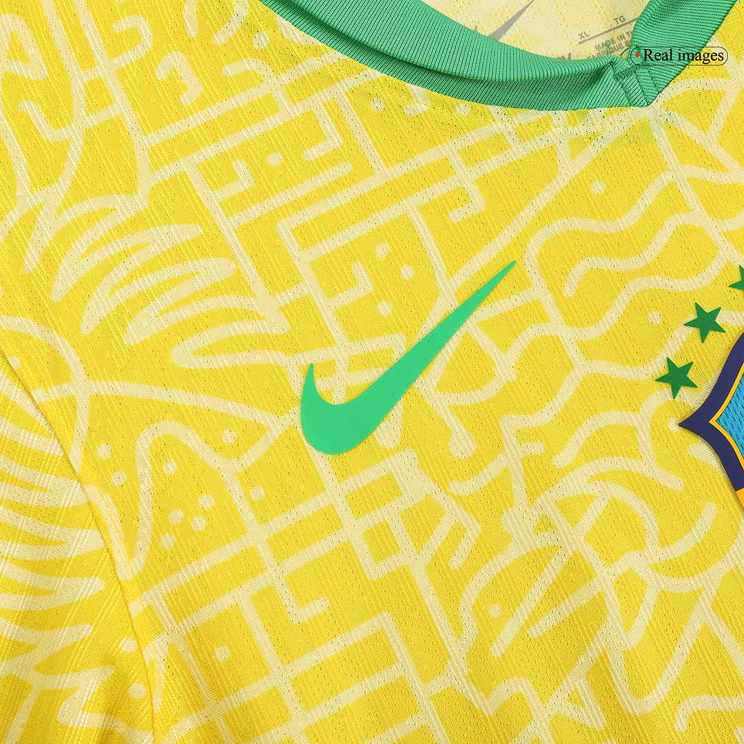 Brazil Home Custom Player Version Soccer Jersey Copa América - bestsoccerstore