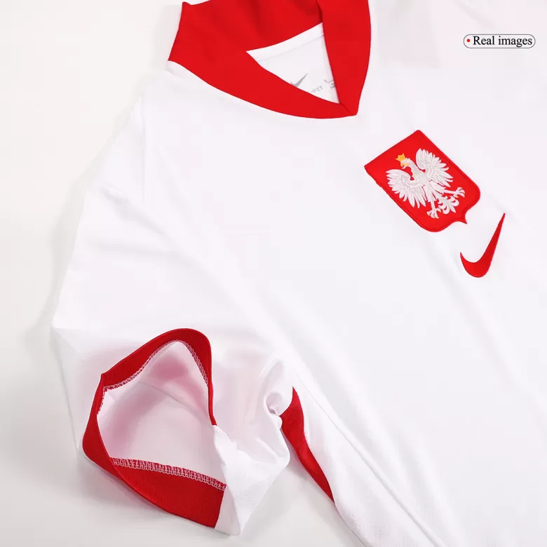 Poland Soccer Jersey Home Custom Shirt 2024 - bestsoccerstore