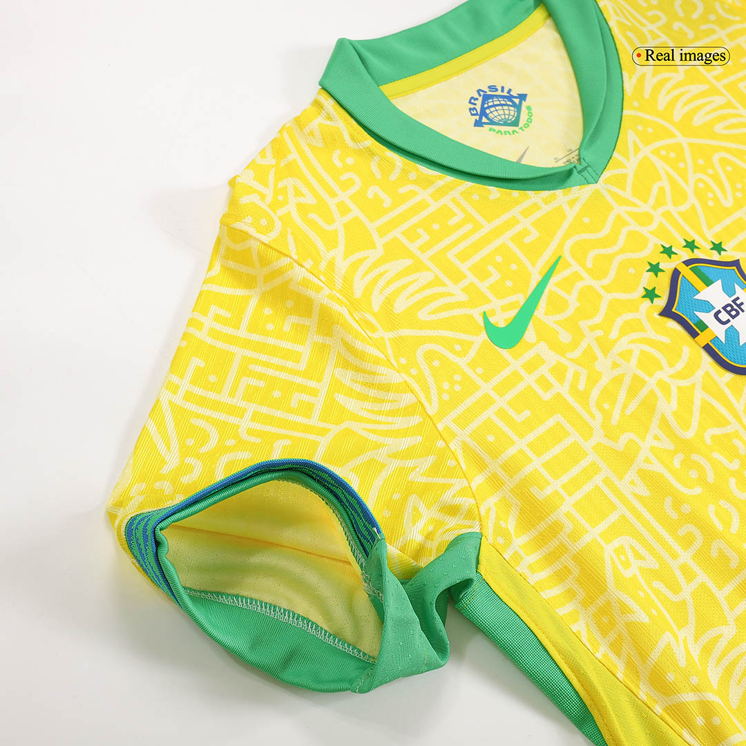 Brazil Home Custom Player Version Soccer Jersey Copa América - bestsoccerstore