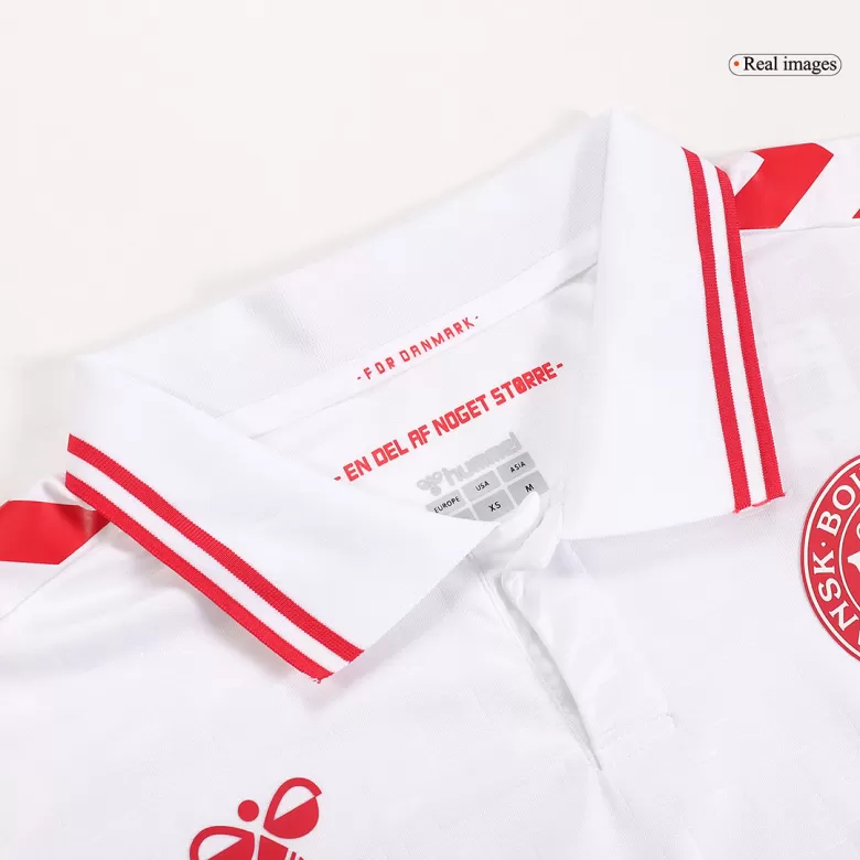 Denmark Soccer Jersey Away Custom Shirt 2024 - bestsoccerstore