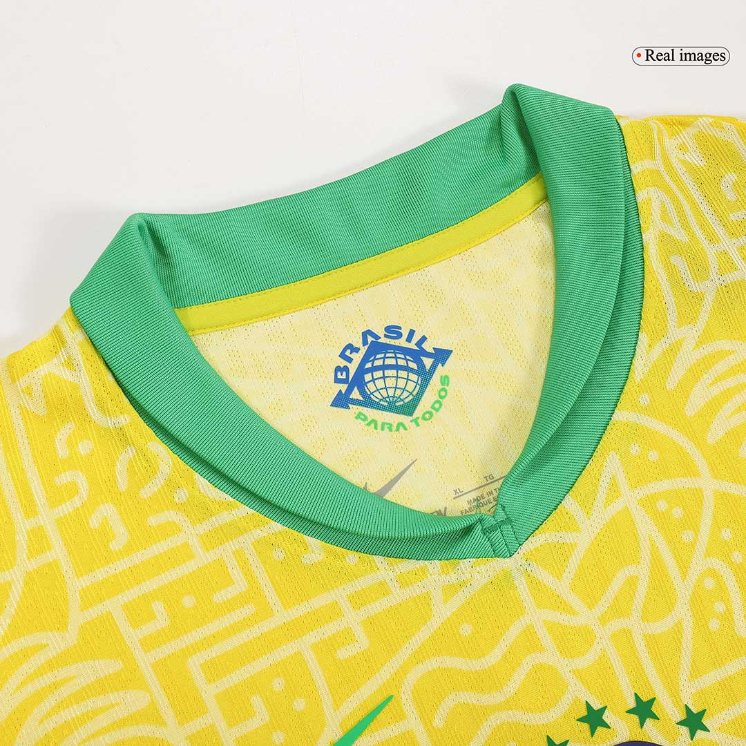 Brazil Home Custom Player Version Soccer Jersey Copa América - bestsoccerstore