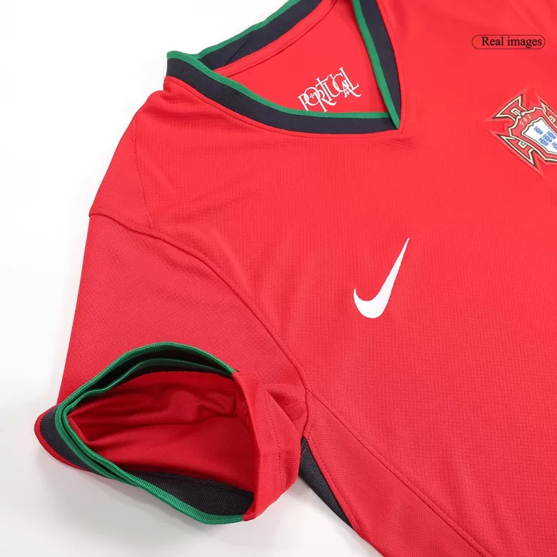 Portugal Soccer Jersey Home Custom Shirt 2024 - bestsoccerstore