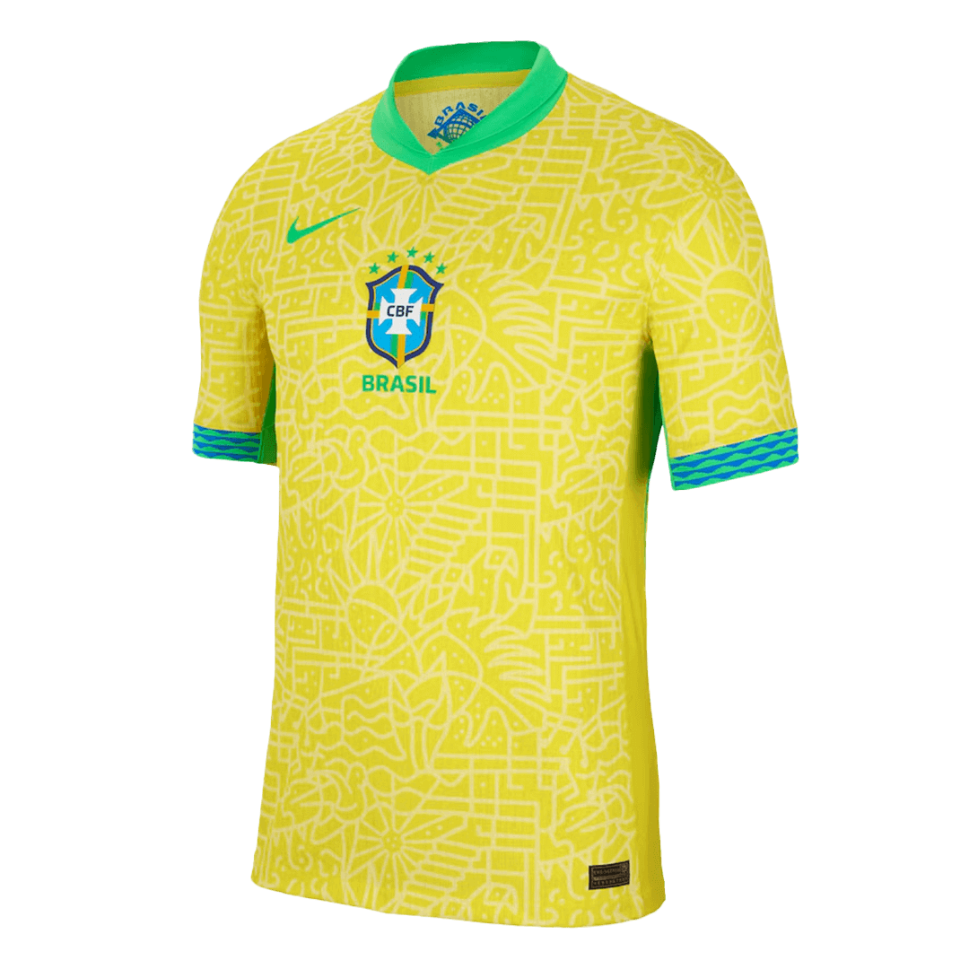 Brazil Home Custom Player Version Soccer Jersey Copa América - bestsoccerstore