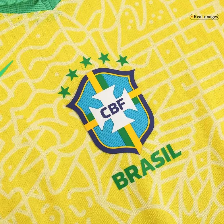 Authentic Soccer Jersey Brazil Home Shirt 2024 - bestsoccerstore