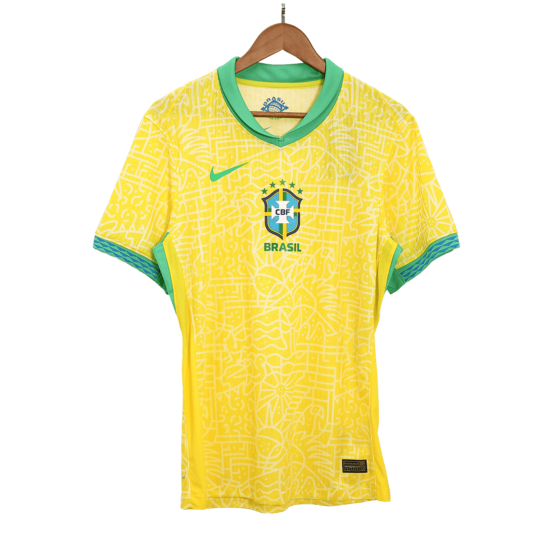 Brazil Home Custom Player Version Soccer Jersey Copa América - bestsoccerstore