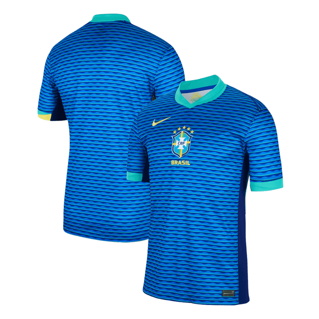Brazil Soccer Jersey Away Custom Shirt - bestsoccerstore
