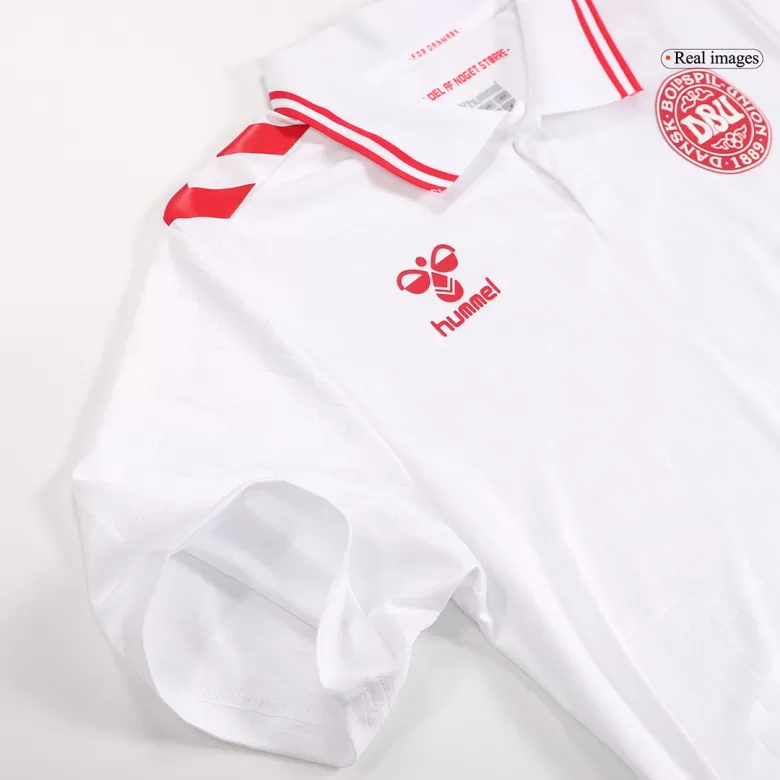 Denmark Soccer Jersey Away Custom Shirt 2024 - bestsoccerstore