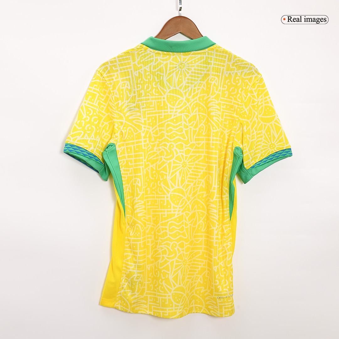 Brazil Home Custom Player Version Soccer Jersey Copa América - bestsoccerstore