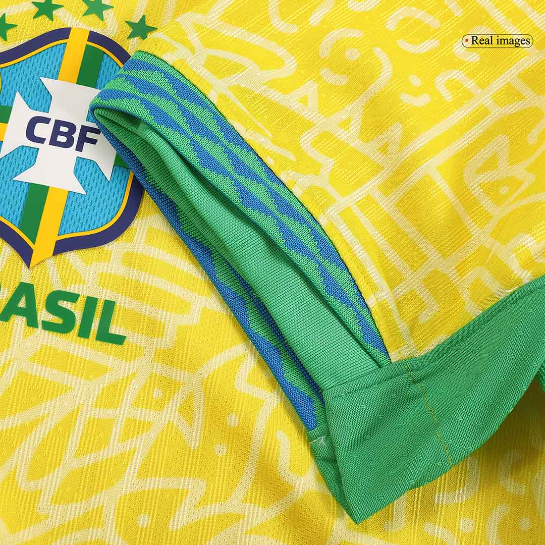 Brazil Home Custom Player Version Soccer Jersey Copa América - bestsoccerstore