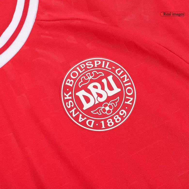 Denmark Soccer Jersey Home Custom Shirt 2024 - bestsoccerstore