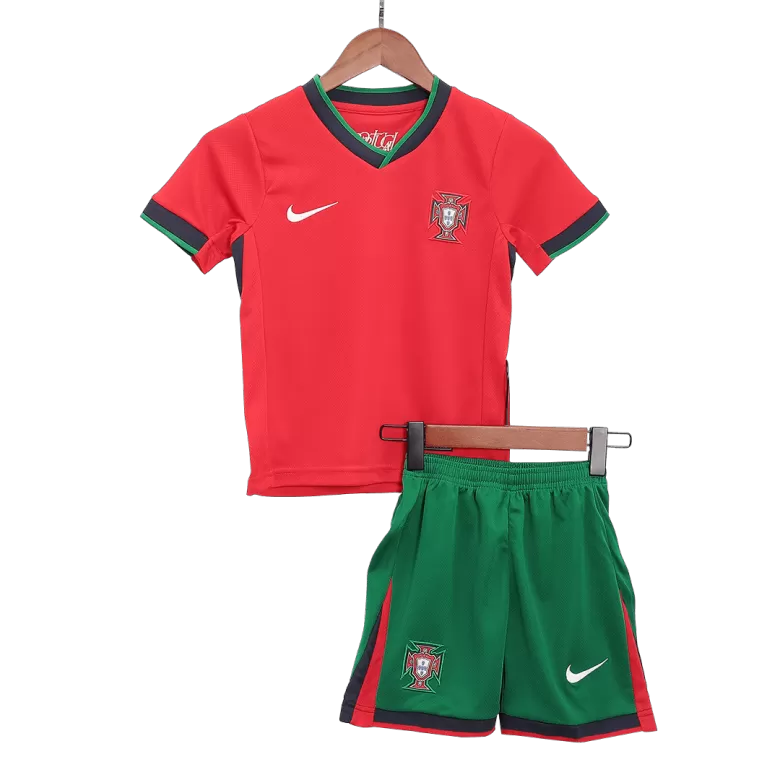 Kids Portugal Custom Home Soccer Kits 2024 - bestsoccerstore