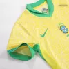 Kids Brazil Home Soccer Kits 2024 - bestsoccerstore