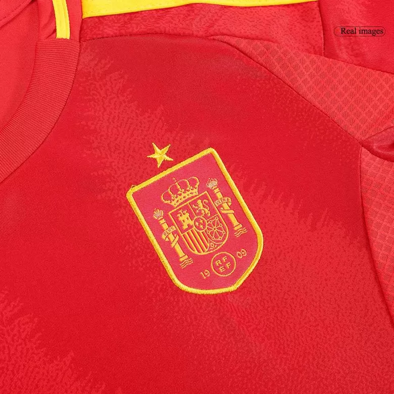 Kids Spain Custom Home Soccer Kits 2024 - bestsoccerstore