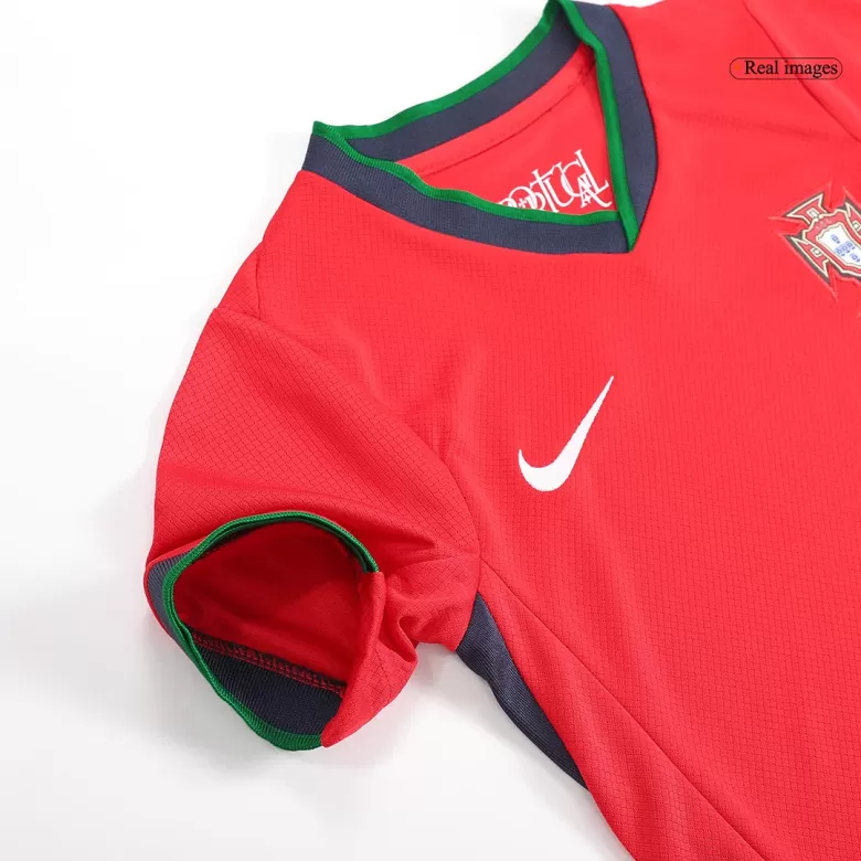 Kids Portugal Custom Home Soccer Kits 2024 - bestsoccerstore