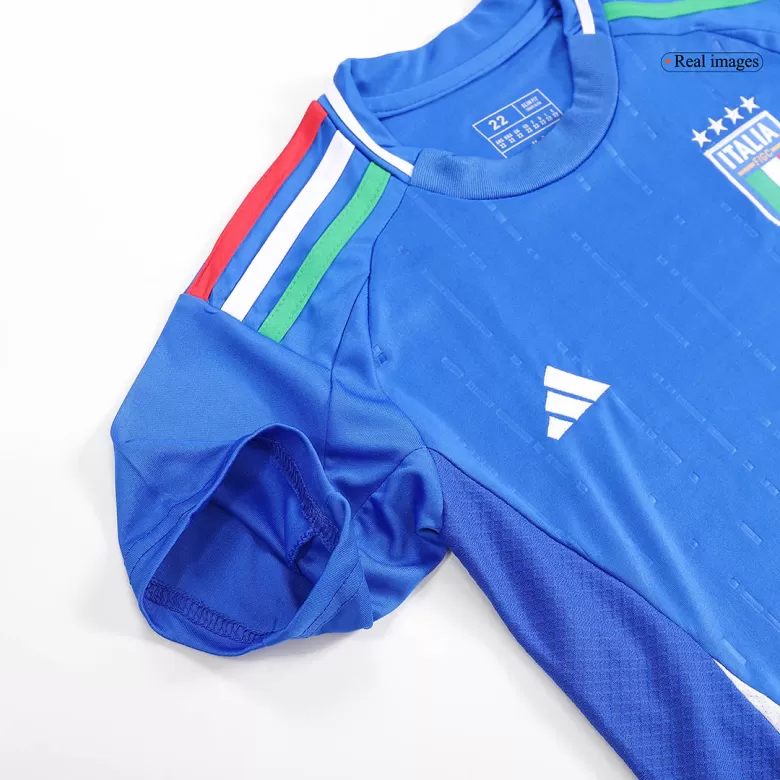 Kids Italy Home Soccer Kits 2024 Euro 2024 Blue - bestsoccerstore