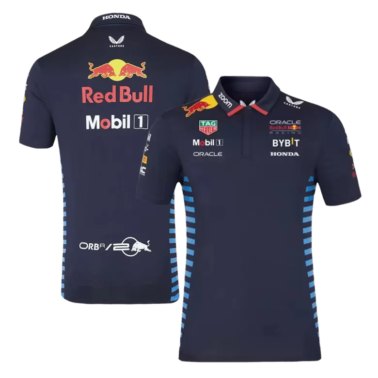 Red Bull F1 Navy Team Polo 2024 Plus Size(3XL-5XL) - bestsoccerstore