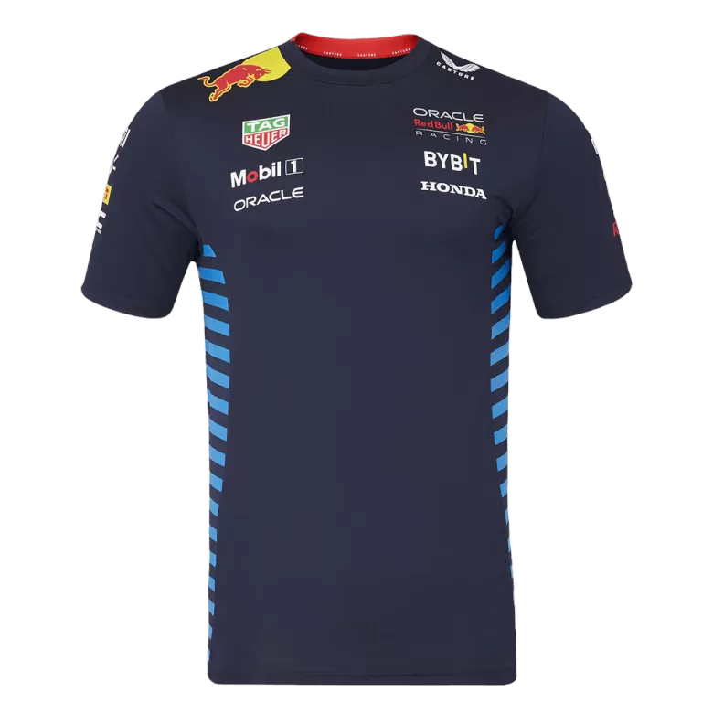 Red Bull F1 Racing Team Navy T-Shirt 2024 Plus Size(3XL-5XL) - bestsoccerstore