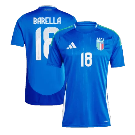 BARELLA #18 Italy Soccer Jersey Home Custom Shirt 2024 - bestsoccerstore