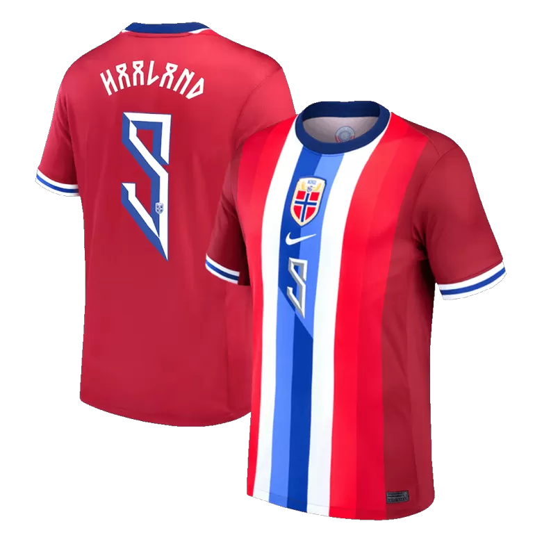 HAALAND #9 Norway Soccer Jersey Home Shirt 2024 - bestsoccerstore