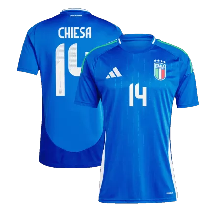 CHIESA #14 Italy Soccer Jersey Home Custom Shirt 2024 - bestsoccerstore