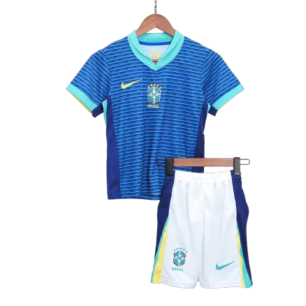 Kids Brazil Custom Away Soccer Kits 2024 - bestsoccerstore