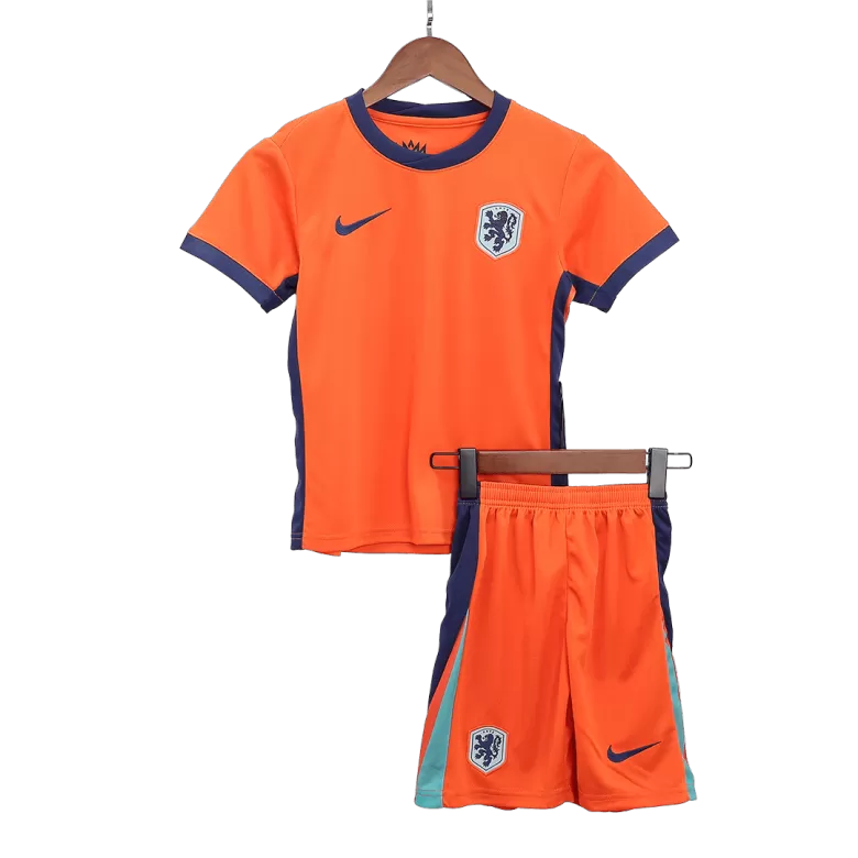 Kids Netherlands Custom Home Soccer Kits 2024 - bestsoccerstore