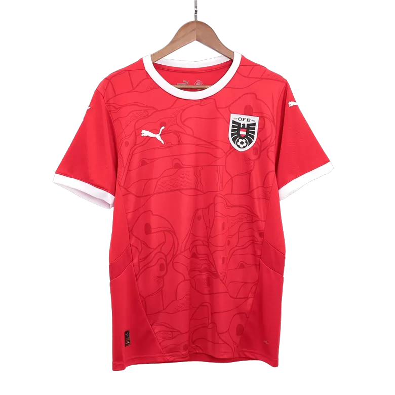 Austria Soccer Jersey Home Custom Shirt 2024 - bestsoccerstore