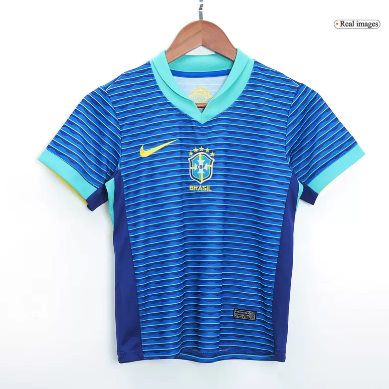 Kids Brazil Custom Away Soccer Kits 2024 - bestsoccerstore