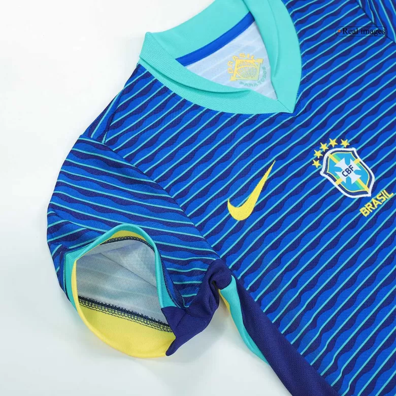 Kids Brazil Custom Away Soccer Kits 2024 - bestsoccerstore